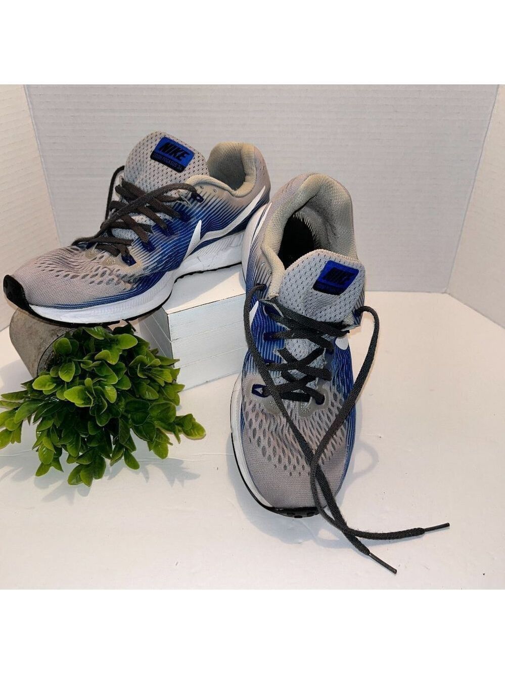 Men’s Nike Air Zoom Pegasus 34 wolf gray running shoes Size 8